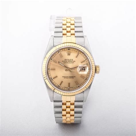 rolex datejust 91|1991 Rolex Datejust gold.